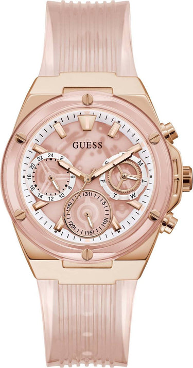 Guess Damen Armbanduhr 39 mm Armband Silikon GW0409L3